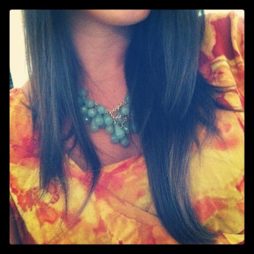 Turquoise and Orange