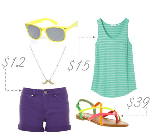 Shorts & Tank Look 1
